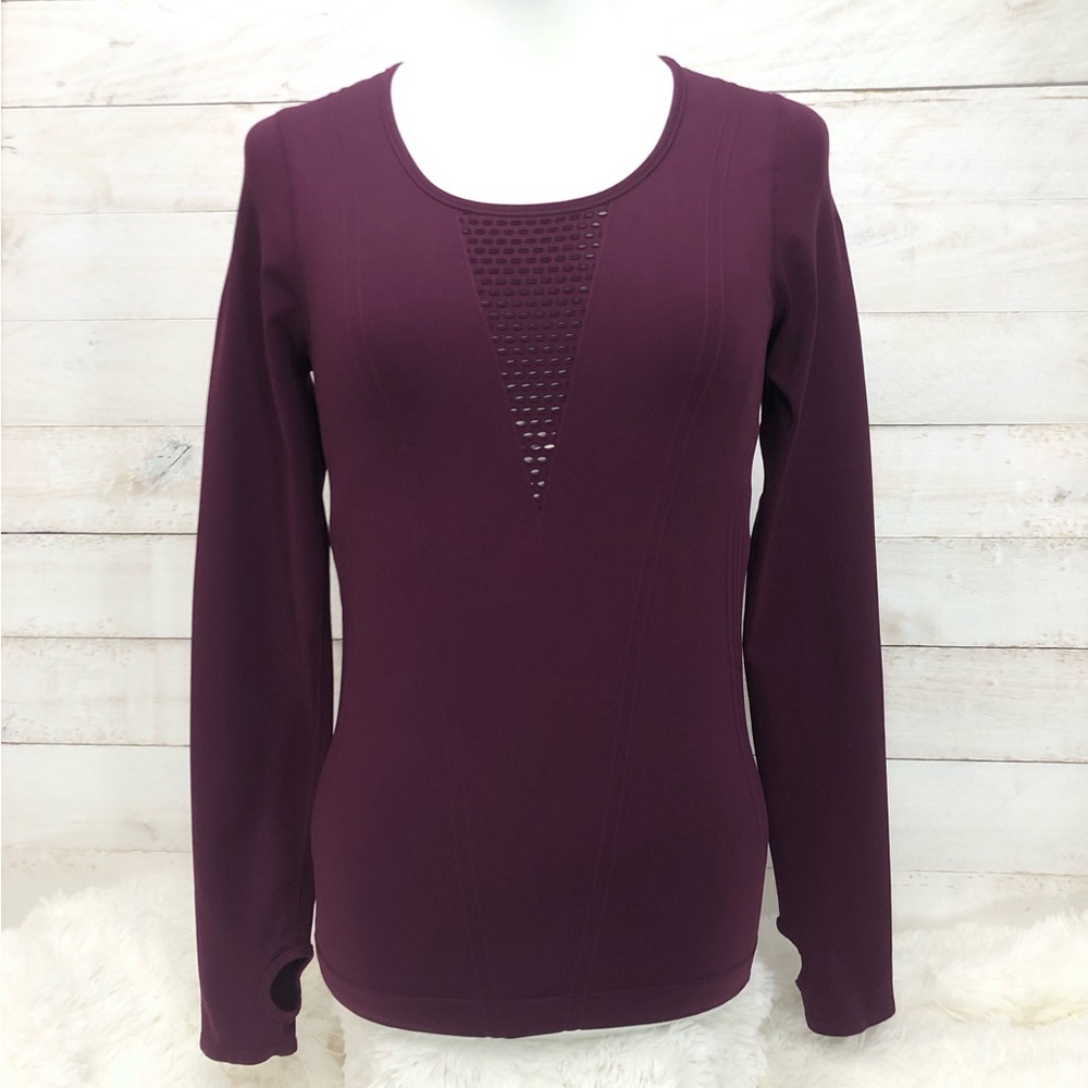 NWT Fabletics Long Sleeve Top • Sz M • Purple